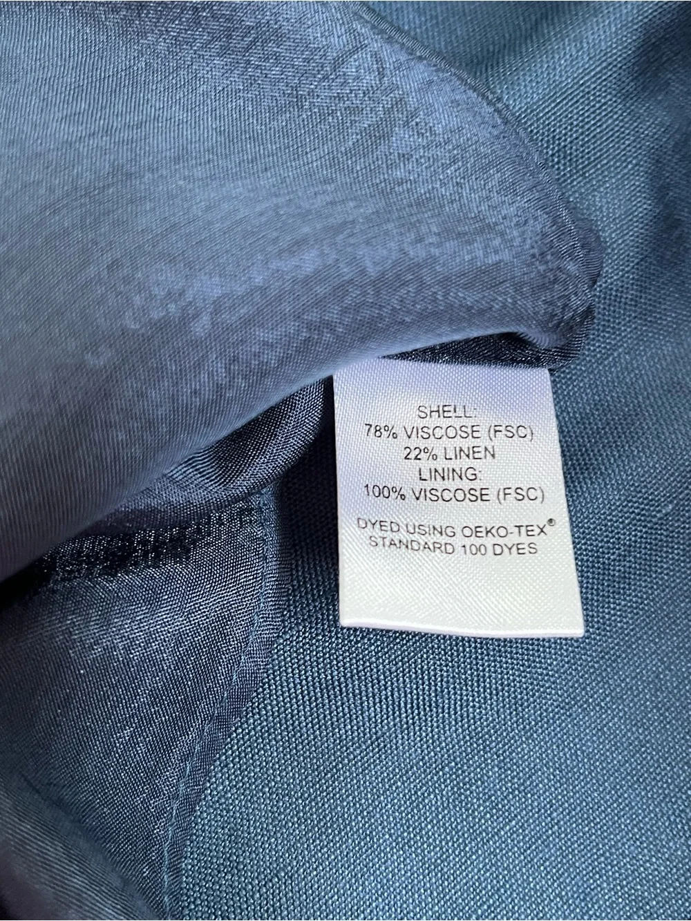 NWT  Navy Tassel-Shoulder Cotton Top - Picture 5 of 5